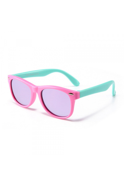 Techsuit Children's Sunglasses D802, Polarized, UV Protection, Pink Green