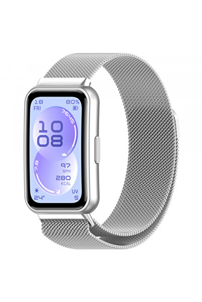 Techsuit Curea W009 pentru Huawei Band 11 / 11 Pro, Argintie