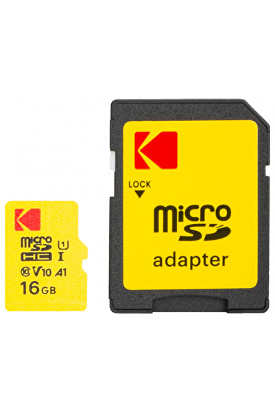 Kodak Κάρτα Μνήμης microSDHC Εξαιρετικής Απόδοσης, 16Gb, Κλάση 10/ UHS-1 U1, ...