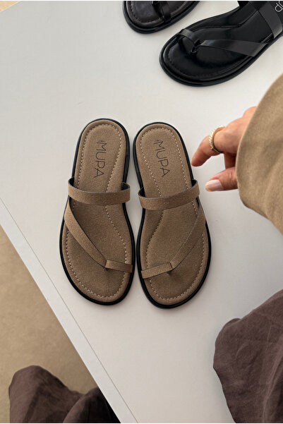 Mupa Shoes Kadın Terlik VİZON SÜET