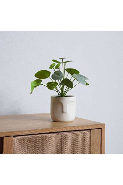 PAN HOME Jonik Ceramic Planter Dia10.9x10.6cm - White