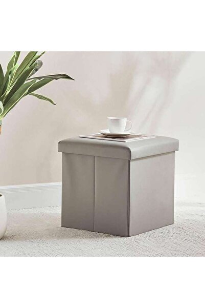 PAN HOME كايرو صندوق تخزين عثماني 38x38x38 سم - رمادي