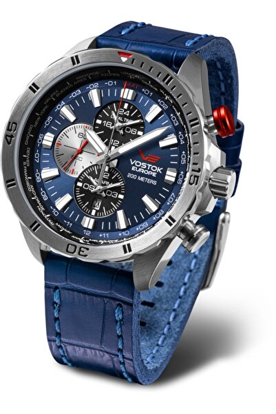 Vostok Europe Ceas bărbătesc YM26-320A652 — albastru marin, clasic, rezistent...