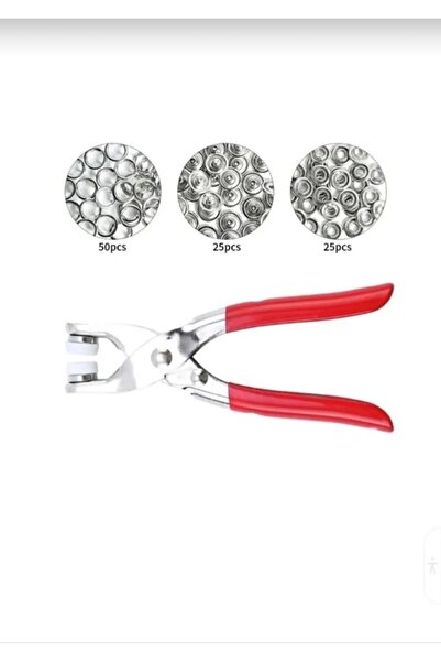 NİSİBİS HOME Metalik 9.5 Mm Metal Çıt Çıt El Pensesi, Set, Gömlek Ve Bebe Çıt...