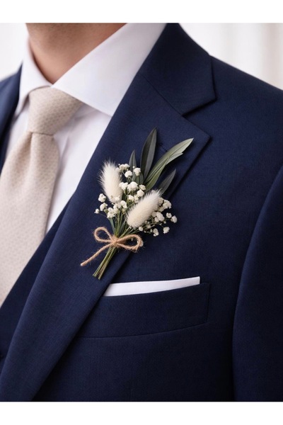 jujü Damat yaka çiçeği, sağdıc yaka çiçeği,düğün takı aksesuar, damat çiçeği