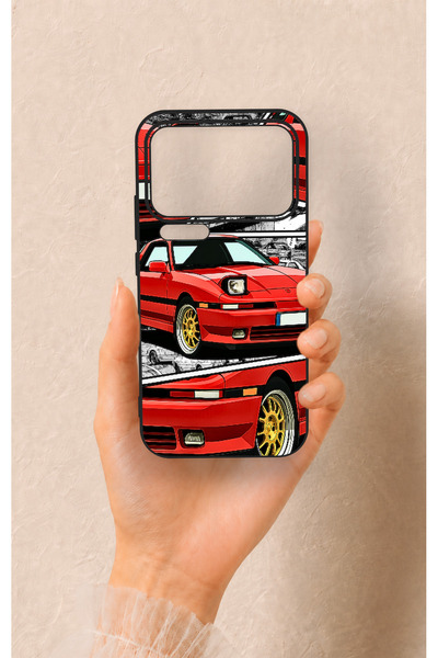Vip Case Mi 17 Pro Max Uyumlu Kırmızı Supra Desenli Silikon Kılıf
