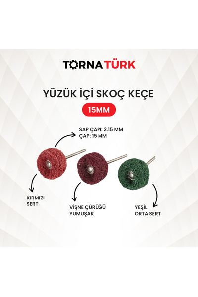 Torna Türk Yüzük İçi Temizleme Brosesi Vişneçürüğü