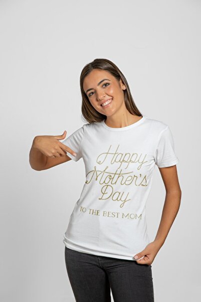 iLovePrints Μπλούζα Family Golden Happy Mother's Day