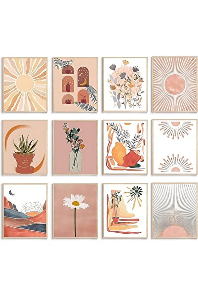 ESSESORIES Frameless Botanical Plant Pictures Abstract Aesthetic Poster Wall ...