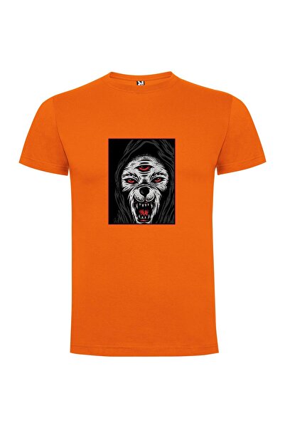 iLovePrints Red-Eyed Wolf Art Tshirt