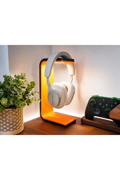 SEKO COMPANY Led Işıklı Dekoratif Gamer Kulaklık Standı - Kulaklık Tutucu- 24 cm