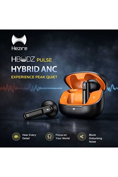 Hezire HBODZ Pulse Hybrid ANC Wireless Earbuds Noise Canceling