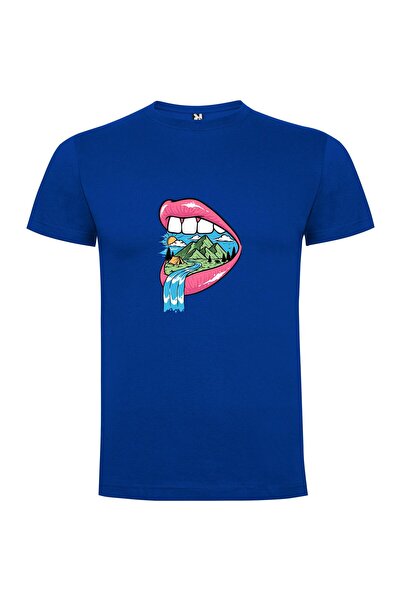 iLovePrints Gushing Mouth Artwork Tshirt