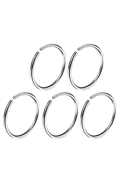 AMALFİ Σετ αξεσουάρ για σκουλαρίκια piercing, σκουλαρίκια κρίκοι μύτης από ατ...