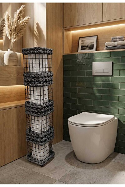 Egindra Wicker Weave Metal Wire Napkin Holder Toilet Paper Basket-Organizer S...