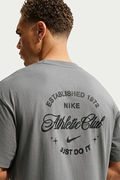 Nike N.A.C. Tee Lse Patch Erkek Gri Tişört