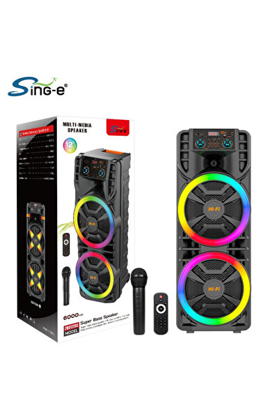 OEM Boxă Bluetooth Wireless ZQS12203, 80W Putere Reală, Autonomie Mare, Desig...