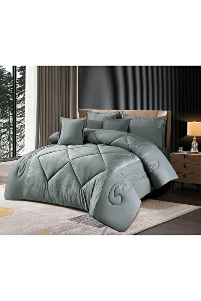 mingle Double-Sided Plain Duvet 6-Piece Set - a Touch of Luxury for the Bedro...