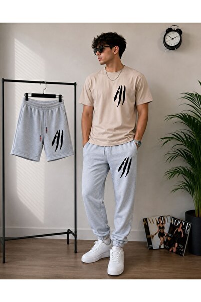orwen life est. 2022 Unisex 3-Piece Combination Set Oversize T-Shirt + Sweatp...