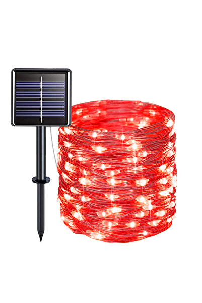 Choice33 32m 300LEDs red Outdoor LED Solar Light Valentine's Day Festoon Garl...