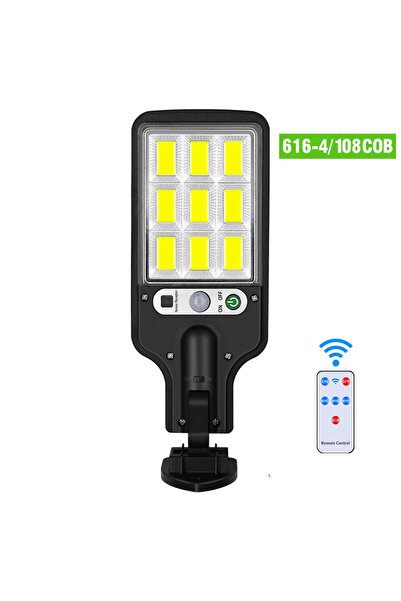 Choice5 مصباح شمسي خارجي 108COB مع مستشعر حركة PIR، 100 LED، إضاءة شوارع تعمل...