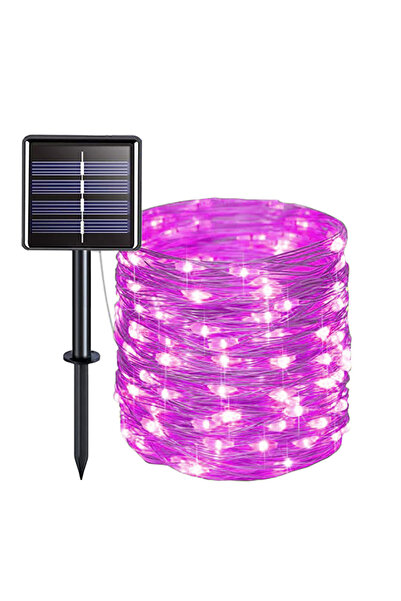 Choice11 32m 300LEDs pink Outdoor LED Solar Light Valentine's Day Festoon Gar...