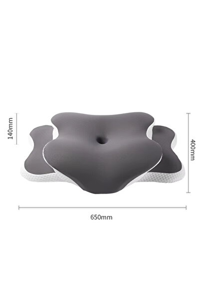 Choice Dark Grey Memory Foam Pillow Cervical Pillow Neck Pain Relief Contour ...