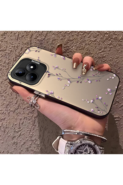 CHICASELUX Realme Note 50 Uyumlu İnce Dal Çiçek Kılıf, Aşınmaya Dayanıklı Min...