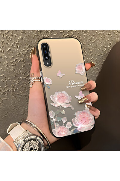SLIMFELT Samsung Galaxy A50/A50S/A30S Uyumlu Güzel Çiçek Baskılı, Sade ve Şık...