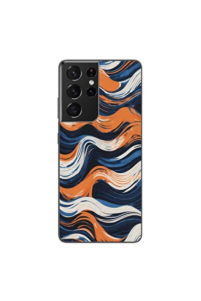 OEM Husa compatibila cu Samsung Galaxy S21 Ultra Silicon Gel Tpu Model Abstra...