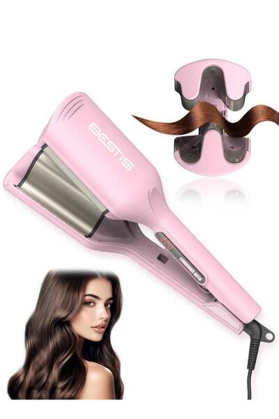 BESTIS Professional Ionic Waver Curling Iron - Egg Roll Waver - 32mm Dual Bar...
