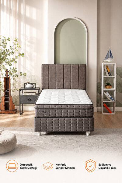 GOOD NİGHT Pier Bed Set Yatak Baza Başlık Sandıklı Ortopedik Yataklı Sandıklı...