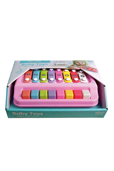 PLAYZO Eight Key Baby Play Knock Organ Toy Mini Music Piano
