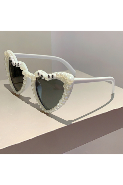 Choice as picture shows w-b-bride to be KAMMPT Heart Shaped Sunglasses with P...