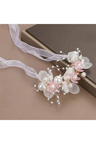 choice2 إكسسوارات شعر بوهيمية للفتيات من B Spring، إكليل زهور للعروس مع لؤلؤ،...