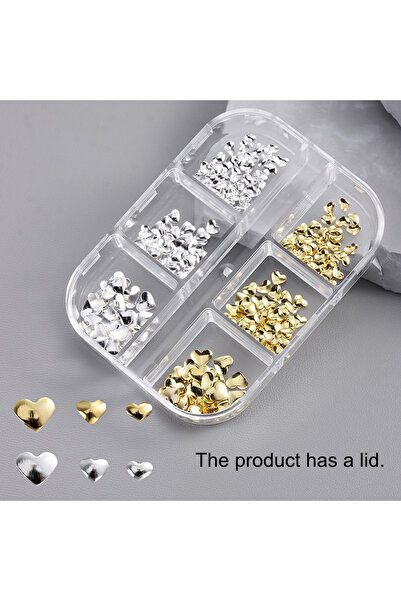 Choice HSD-02 Minimalist punk-style alloy hollowed-out heart-shaped nail art ...