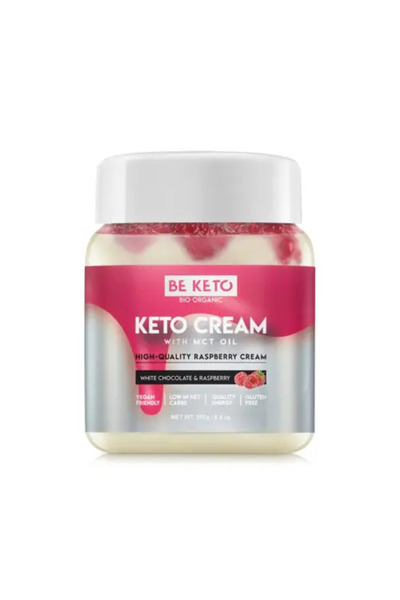 NO BRAND Beketo Keto Cremă Ciocolată Albă și Zmeură + MCT 250G