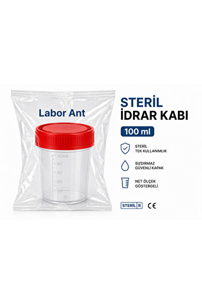 skymet Steril İdrar Kabı Numune Kabı 100ml 10 ADET