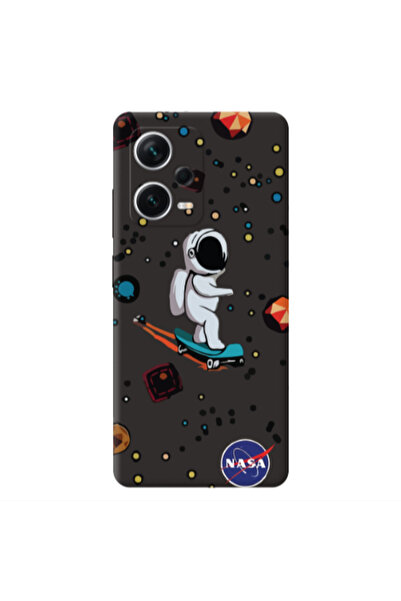 Other Xiaomi Poco X5 Astronaut with skateboard Black Colored Silicone TPU Θήκη