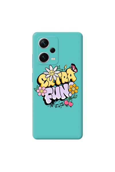 Other Xiaomi Poco X5 Extra Fun Turquoise Colored Silicone TPU Θήκη