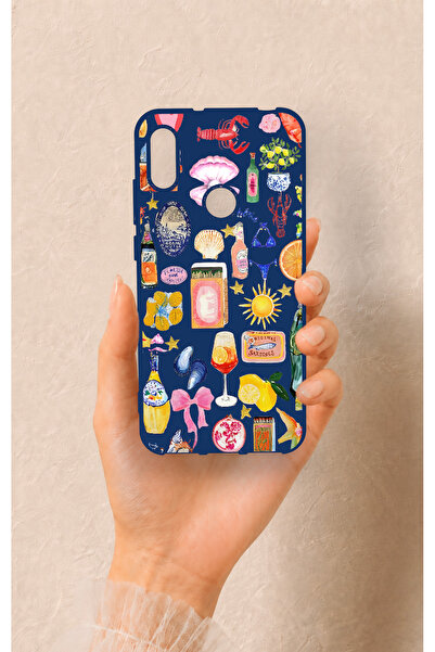 Vip Case Huawei Y6 2019 Uyumlu Summer Desenli Silikon Kılıf