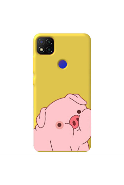 Other Xiaomi Redmi 9c Piggy 1 Yellow Colored Silicone TPU Θήκη