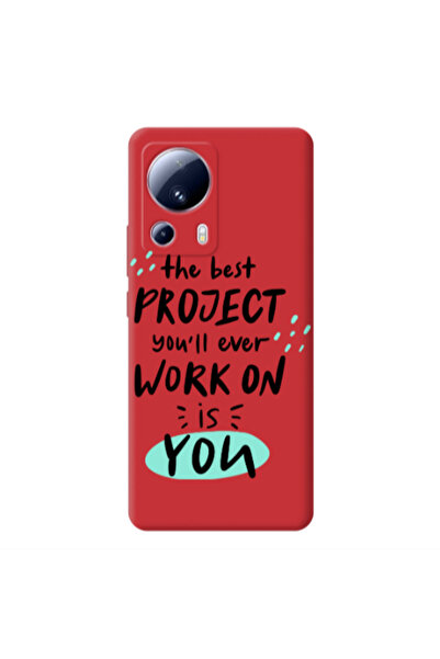 Other Xiaomi Mi 13 Lite The Best Project Red Colored Silicone TPU Θήκη