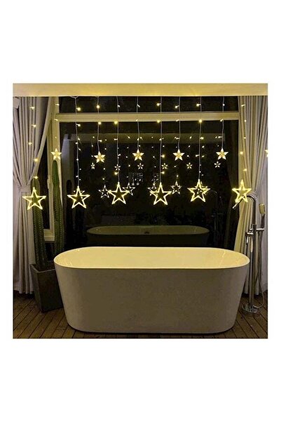 Generic LED Star Shaped Indoor Outdoor Decorative Hanging Lights White 4x0.6+...