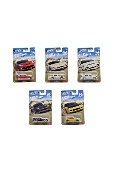 HOT WHEELS Fast & Furious Race Off Set of 5 Honda Civic Eg Mazda Rx-7 Toyota ...