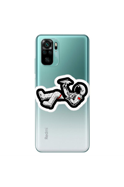 Other Xiaomi Redmi Note 10S Astronaut flies a plane Transparent Silicone TPU ...