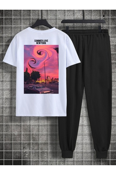 bellanova Unisex Oversize Σετ με Σορτς και Κοντομάνικο T-shirt, Άνετη Εφαρμογ...