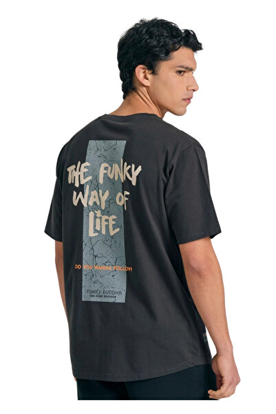 Funky Buddha T-Shirt FBM011-316-04 – Anthracite