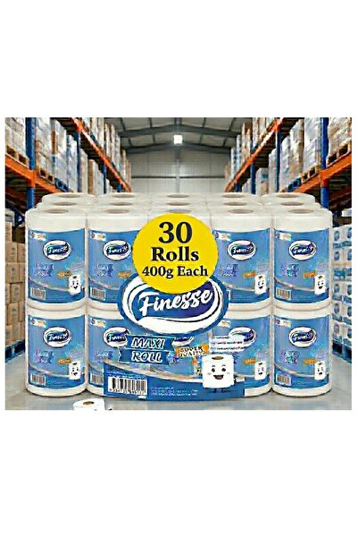 Finesse 30 عبوة من مناديل ماكسي رول ثنائية الطبقات، 600 جرام، مناشف مطبخ، جود...