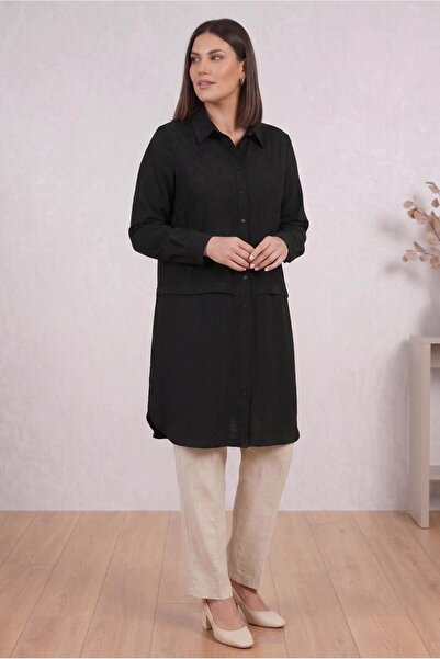 Alvina Linen Tunic with Embroidery Details 20968